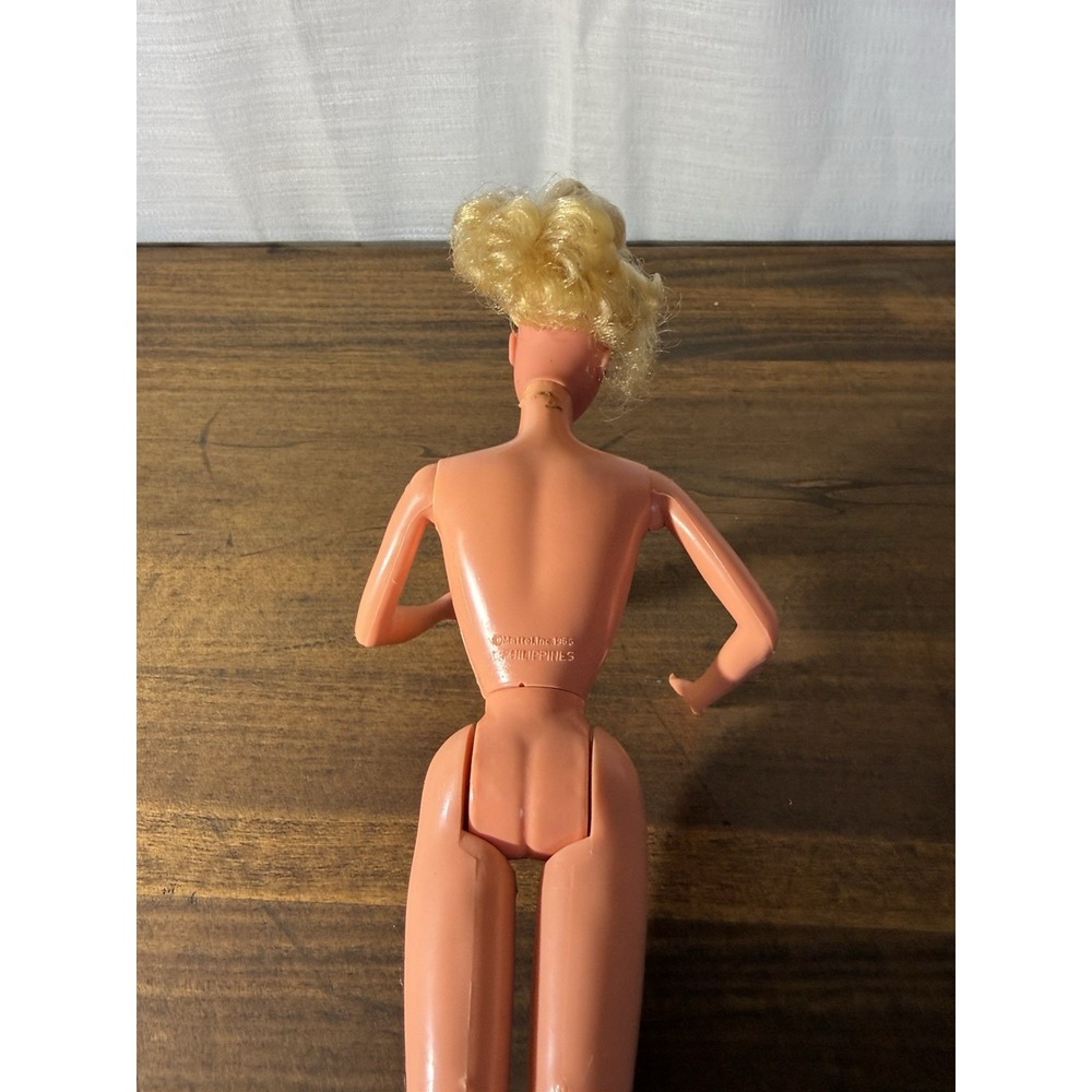 Vintage 1980s Barbie Doll Blonde Blue Eyes Twist Waist Philippines Mattel Nude - Picture 8 of 10